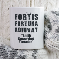 Fortis Fortuna Yazılı Kupa Bardak